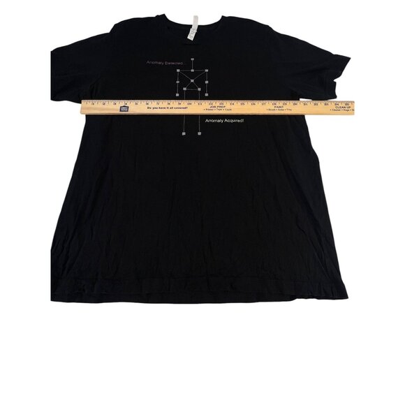 Bella+Canvas Black Graphic T-Shirt Sci-Fi Design Short Sleeve Cotton Blend XL - Picture 3 of 6